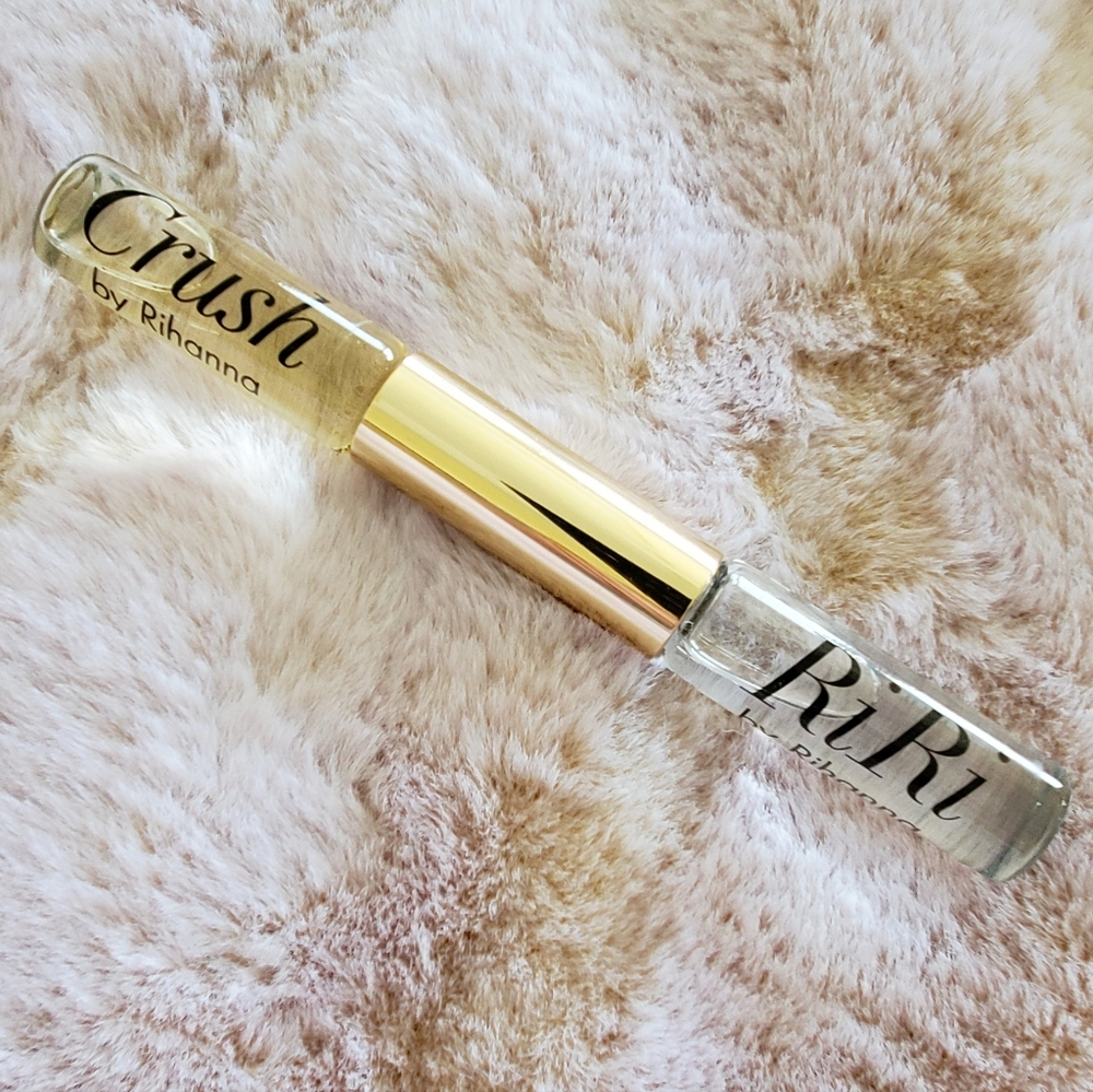 RIHANNA NEW RIRI & CRUSH Duo Rollerball Fragrance BY RHIANNA Travel Purse